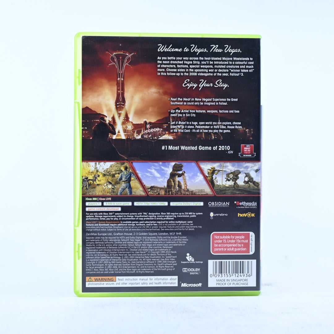 Fallout: New Vegas - Xbox 360 Game + Manual - PAL - MINT DISC!
