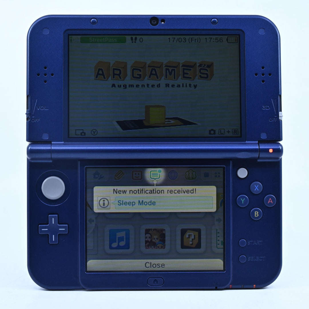 Metallic Blue - Top IPS - 'New' Nintendo 3DS Console XL RED-001 - PAL