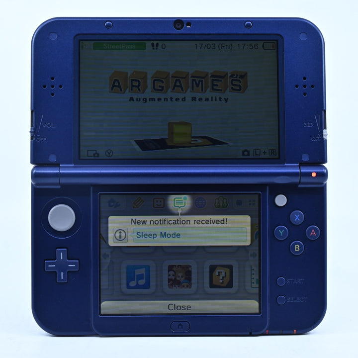 Metallic Blue - Top IPS - 'New' Nintendo 3DS Console XL RED-001 - PAL