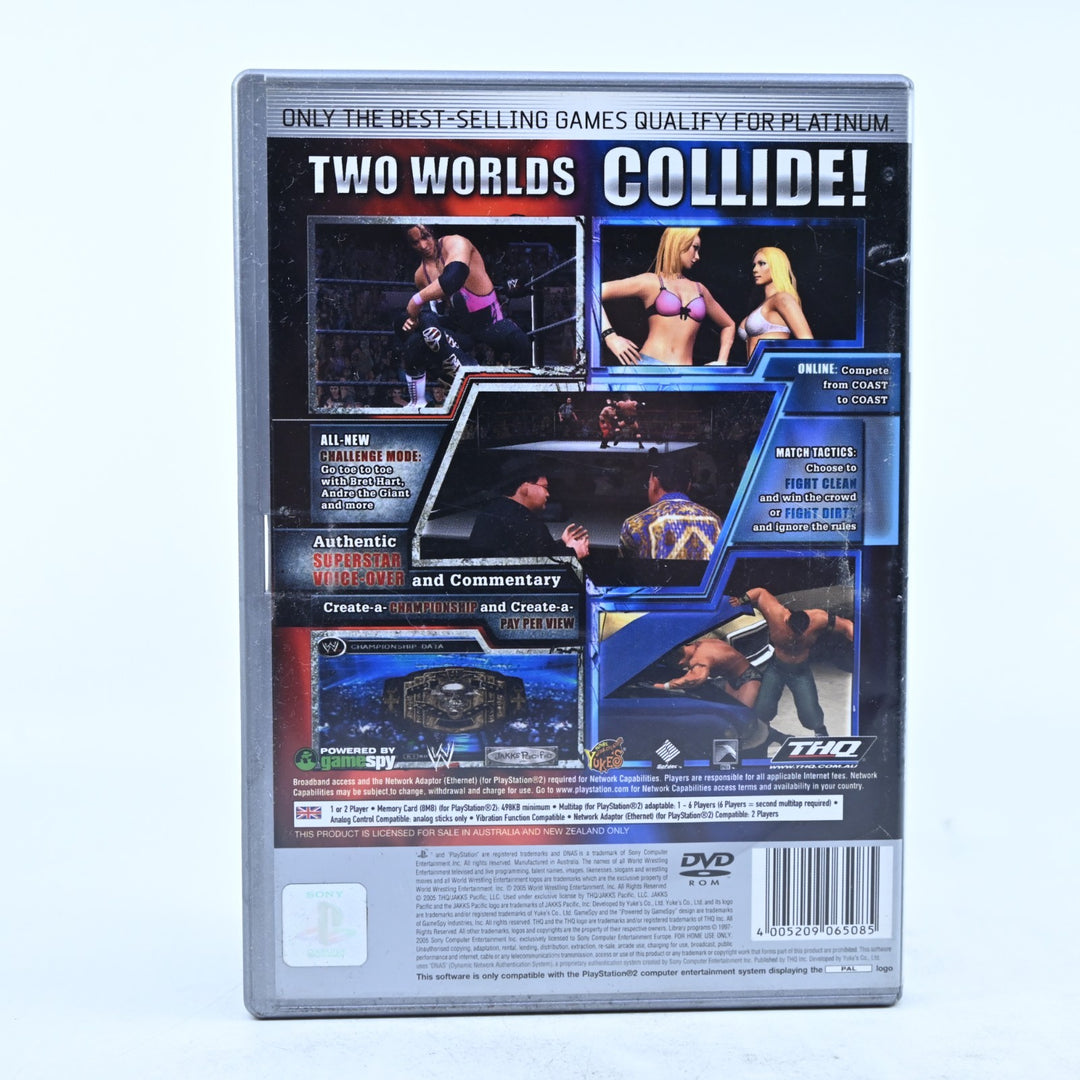 WWE SmackDown! Vs. Raw - Sony Playstation 2 / PS2 Game + Manual - PAL