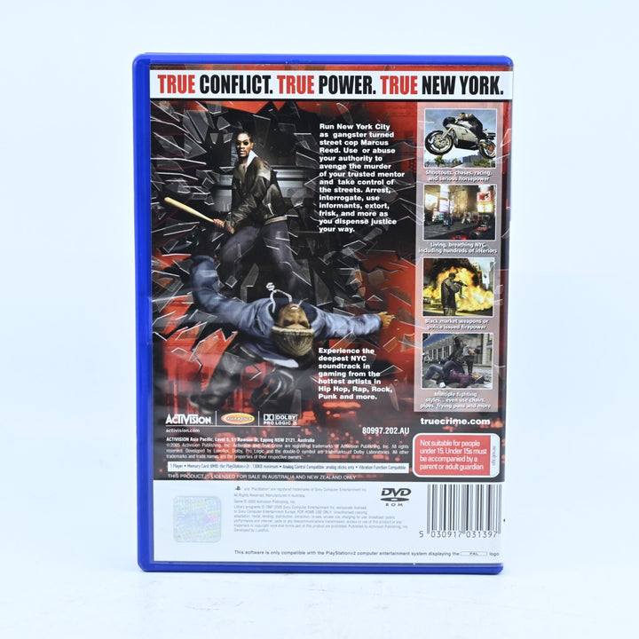 True Crime: New York City - Sony Playstation 2 / PS2 Game + Manual - PAL