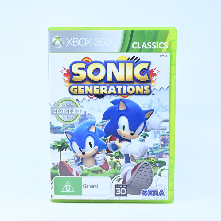 Sonic Generations - Xbox 360 Game + Manual - PAL - MINT DISC!