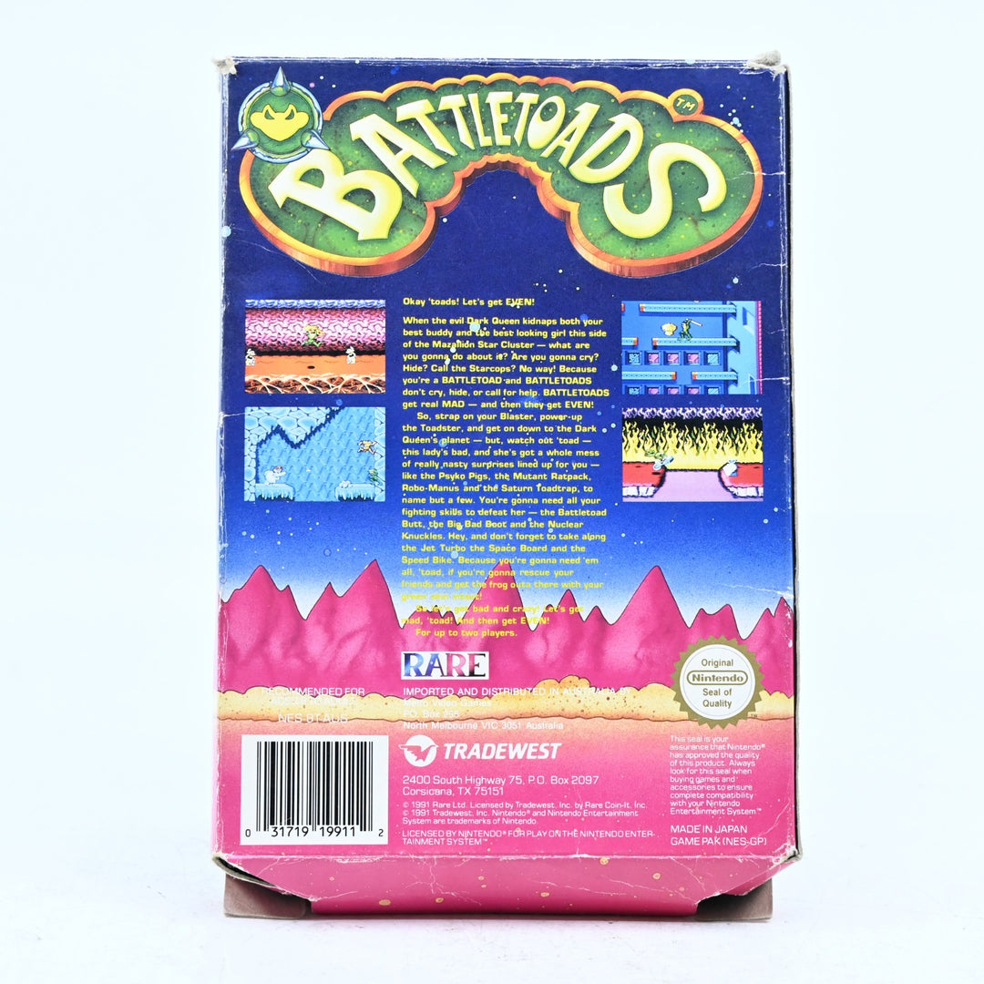 Battletoads - Nintendo Entertainment System / NES Boxed Game - PAL - FREE POST!