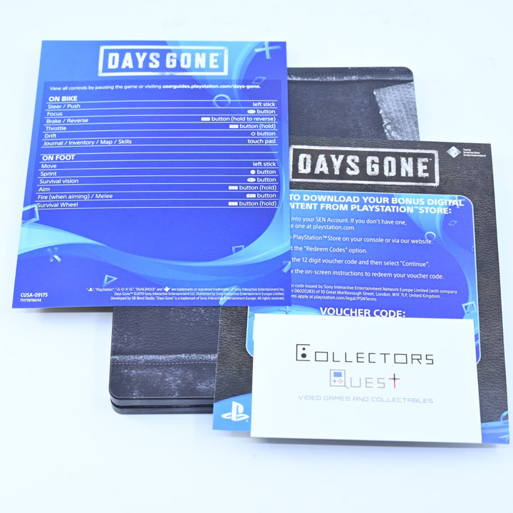LIKE NEW! Days Gone - Steelbook + Soundtrack - Sony Playstation 4 PS4 - No Game
