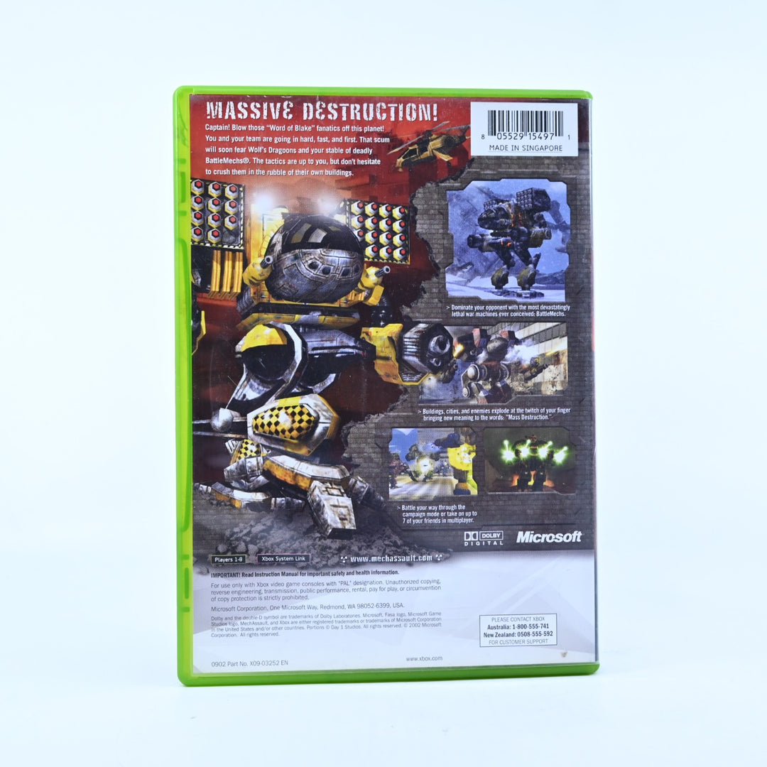 MechAssault - Original Xbox Game + Manual - PAL - MINT DISC!