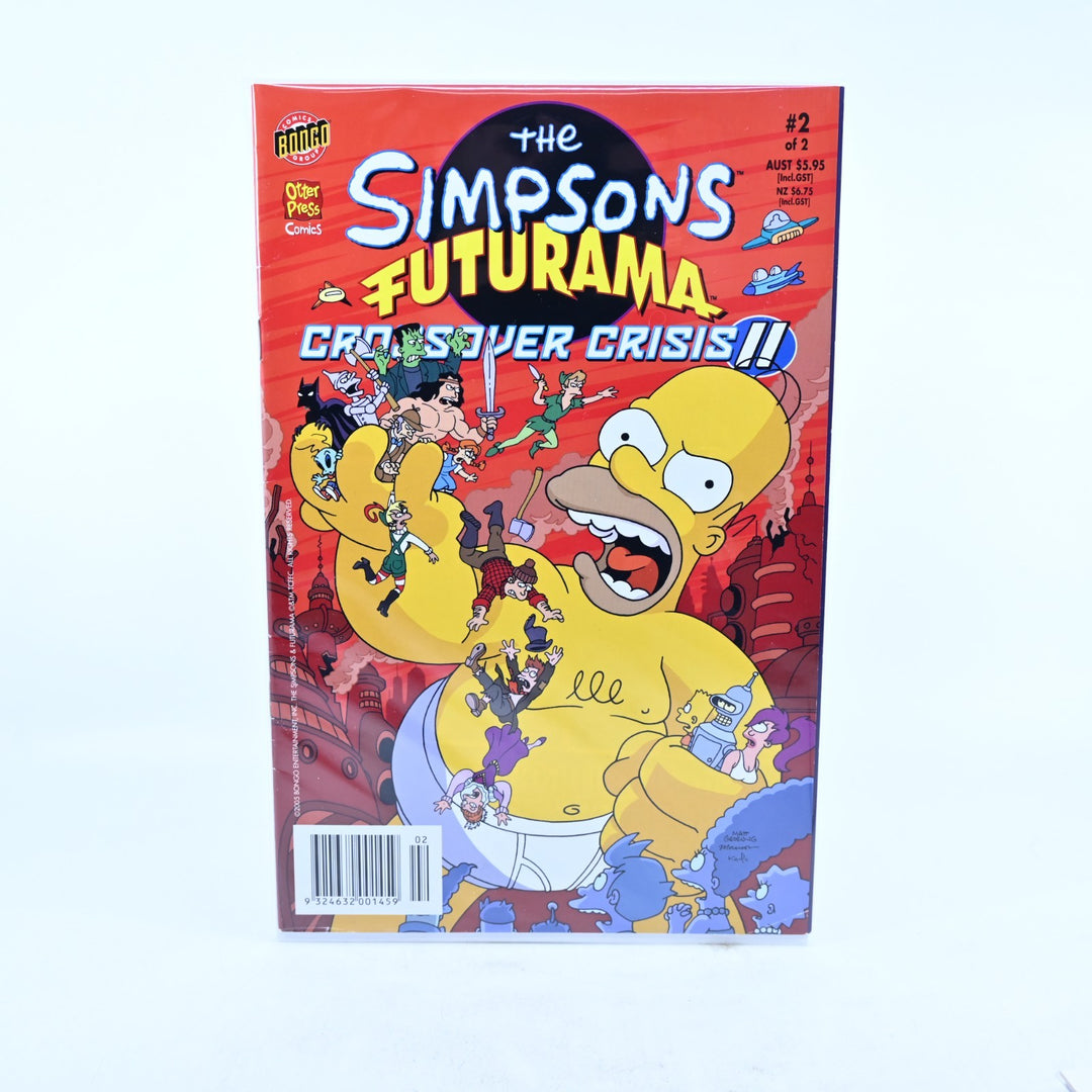 Futurama/The Simpsons - Crossover Crisis 1 & 2 - Set of 4 - Comic