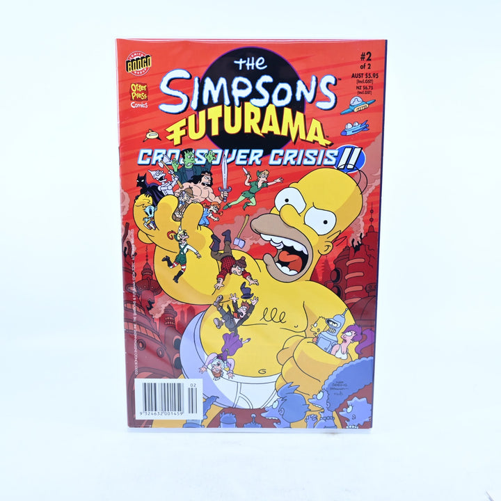 Futurama/The Simpsons - Crossover Crisis 1 & 2 - Set of 4 - Comic