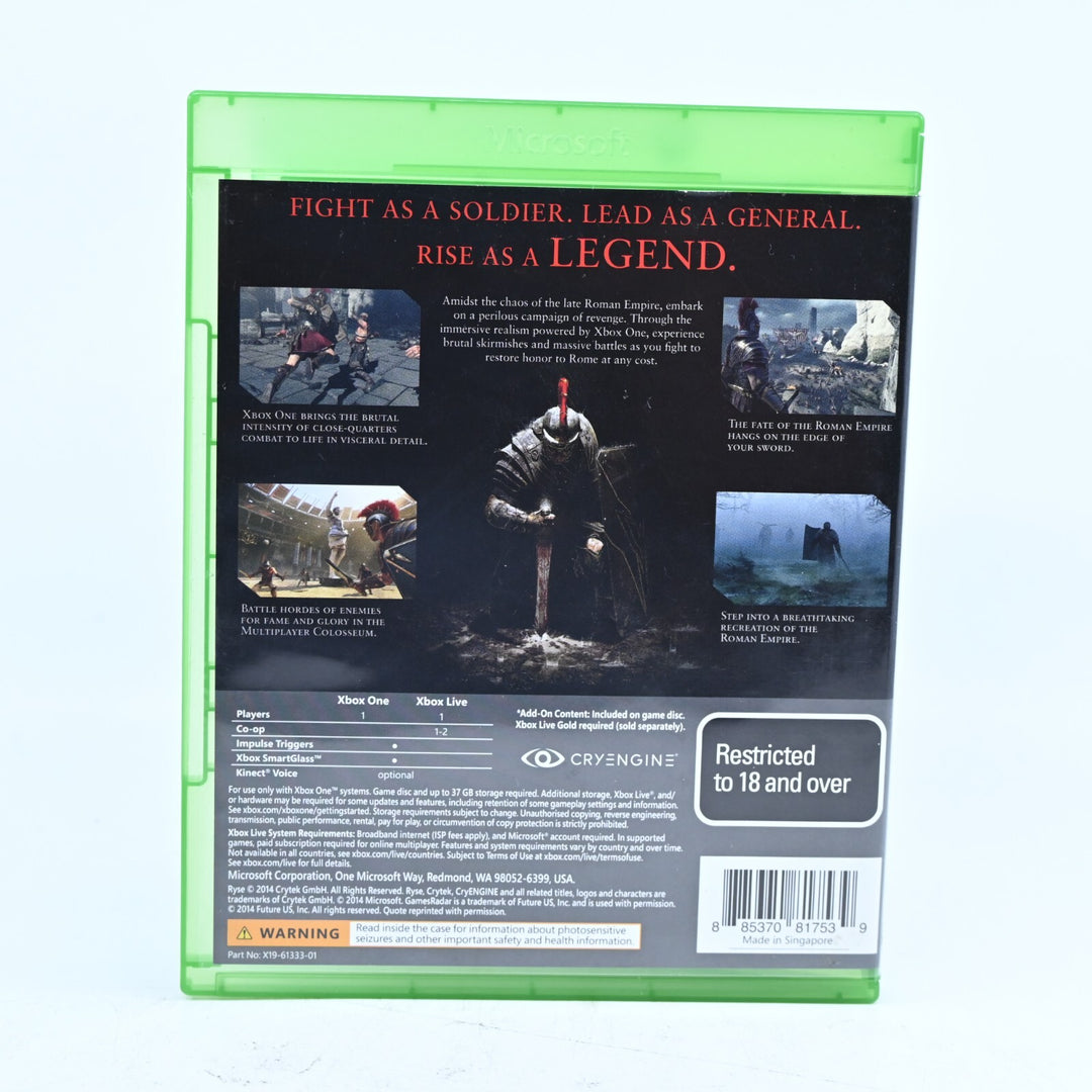 Ryse: Son of Rome - Legendary Edition - Xbox One Game - PAL - FREE POST!