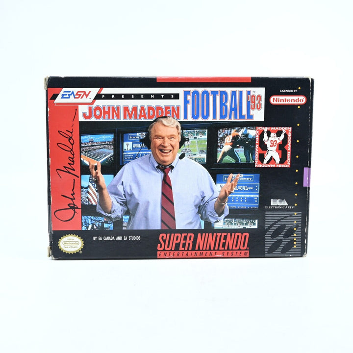 John Madden Football '93  - Super Nintendo / SNES Boxed Game - NTSC-U/C