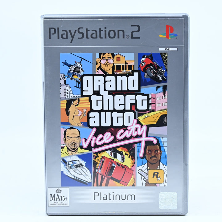 Grand Theft Auto: Vice City - Sony Playstation 2 / PS2 Game - Map + Manual - PAL