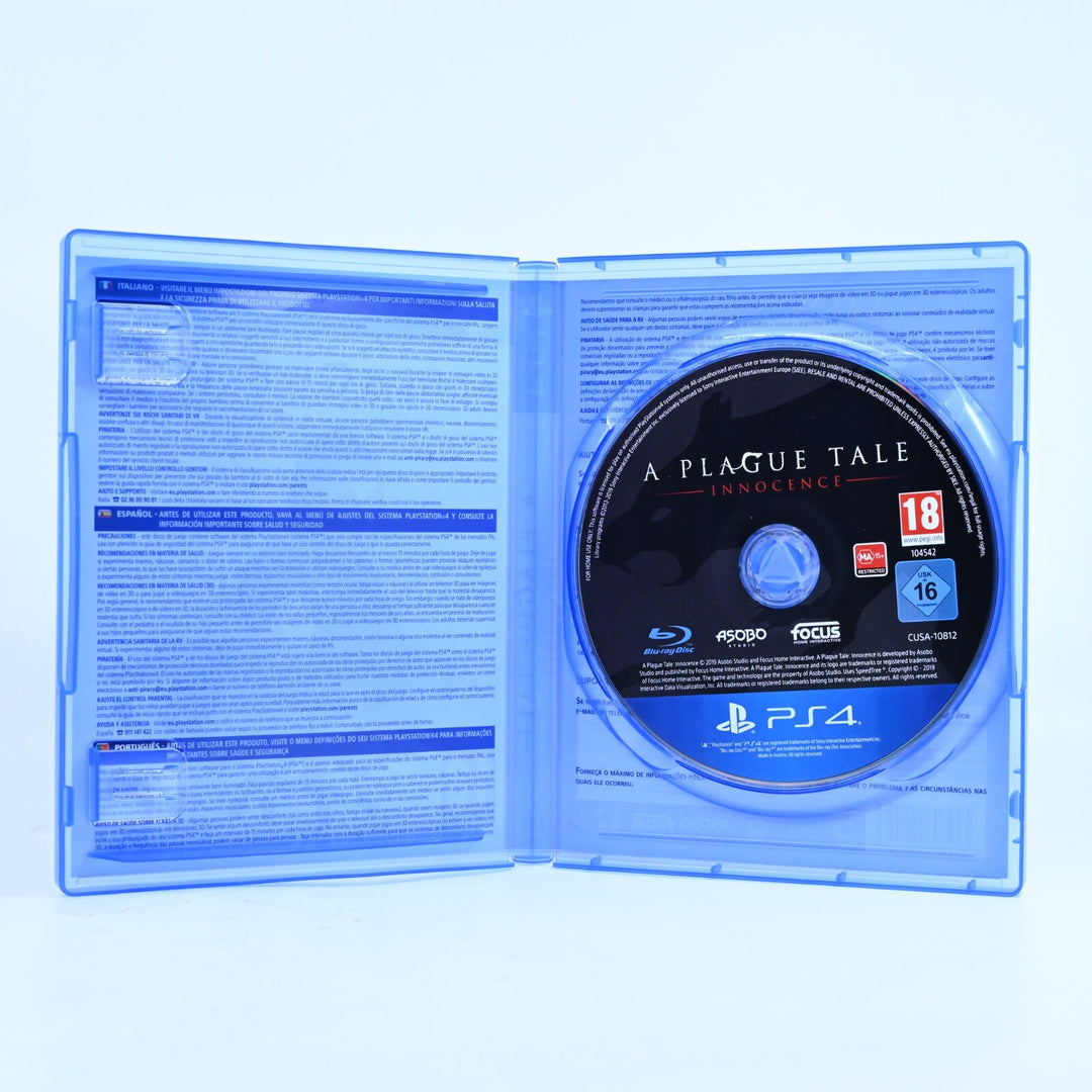 LIKE NEW! A Plague Tale: Innocence - Sony Playstation 4 / PS4 Game - FREE POST!