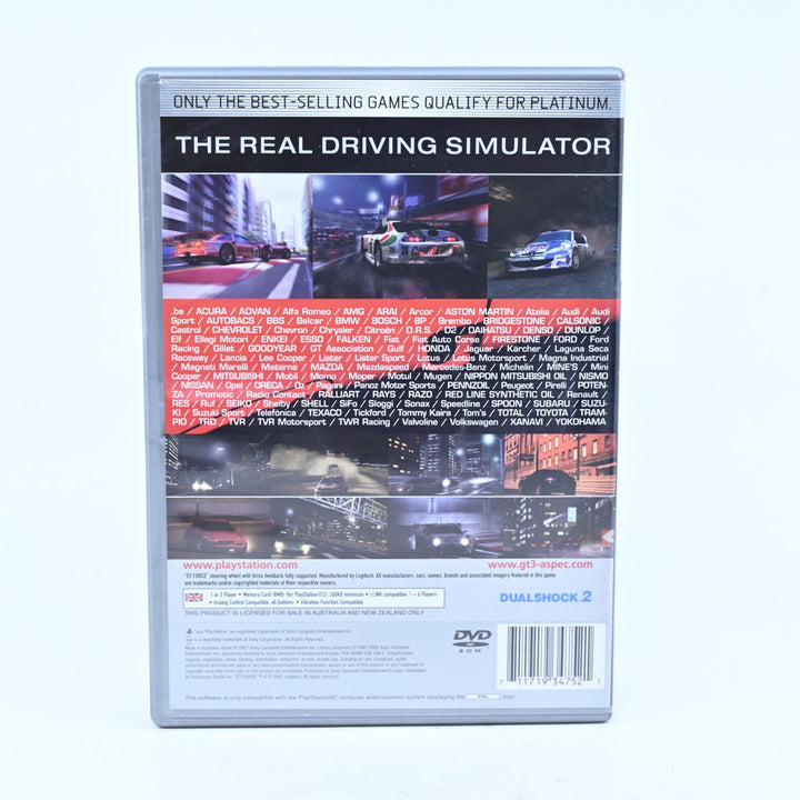 Gran Turismo 3 A-spec - Sony Playstation 2 / PS2 Game + Manual