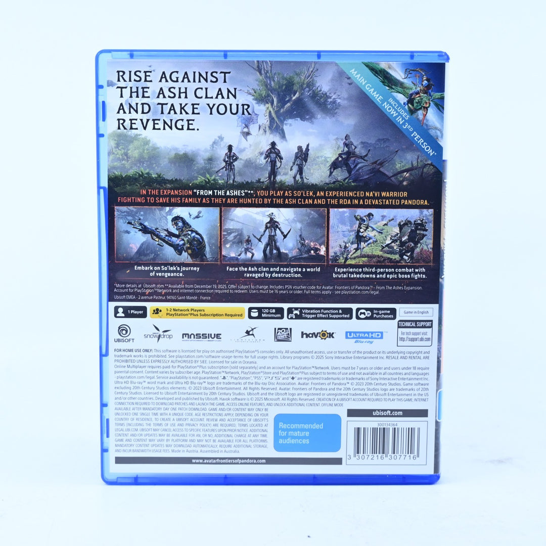 Avatar: Frontiers of Pandora - Sony Playstation 5 / PS5 Game - MINT DISC!