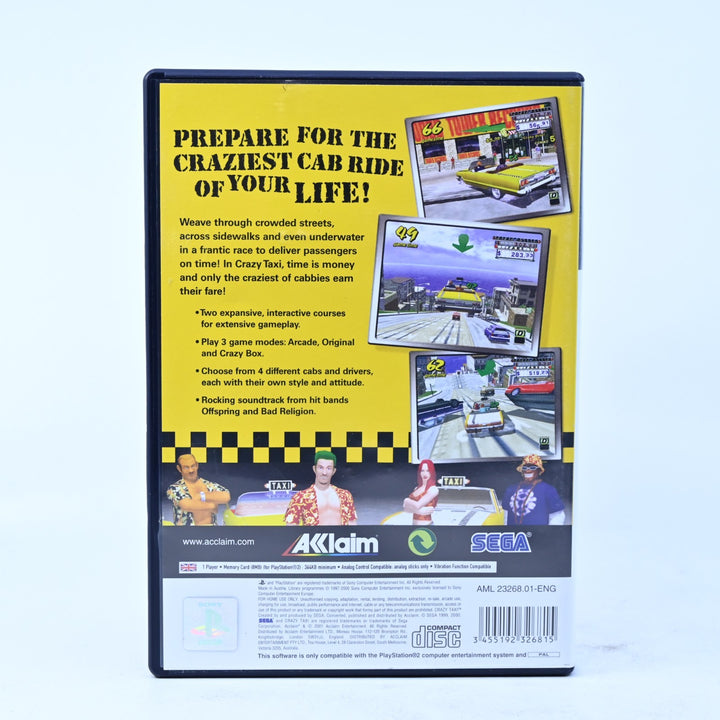 Crazy Taxi - Sony Playstation 2 / PS2 Game + Manual - PAL - MINT DISC!