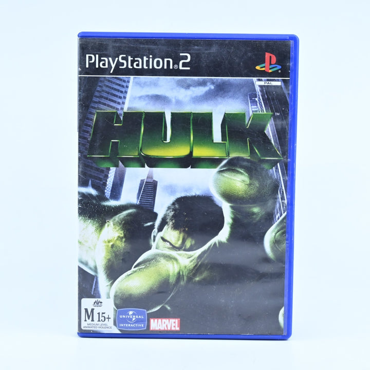 The Hulk - Sony Playstation 2 / PS2 Game + Manual - PAL - NEAR MINT DISC!