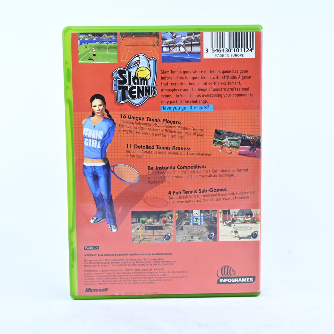 Slam Tennis - Original Xbox Game + Manual - PAL - MINT DISC!