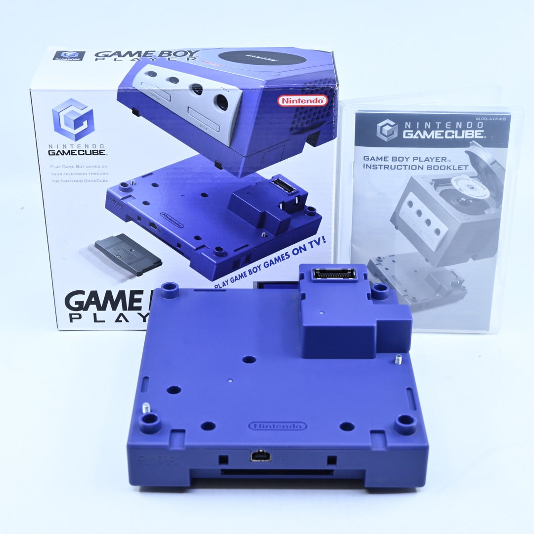 Boxed Indigo GameBoy Player + Disc - Nintendo Gamecube Accessory - PAL
