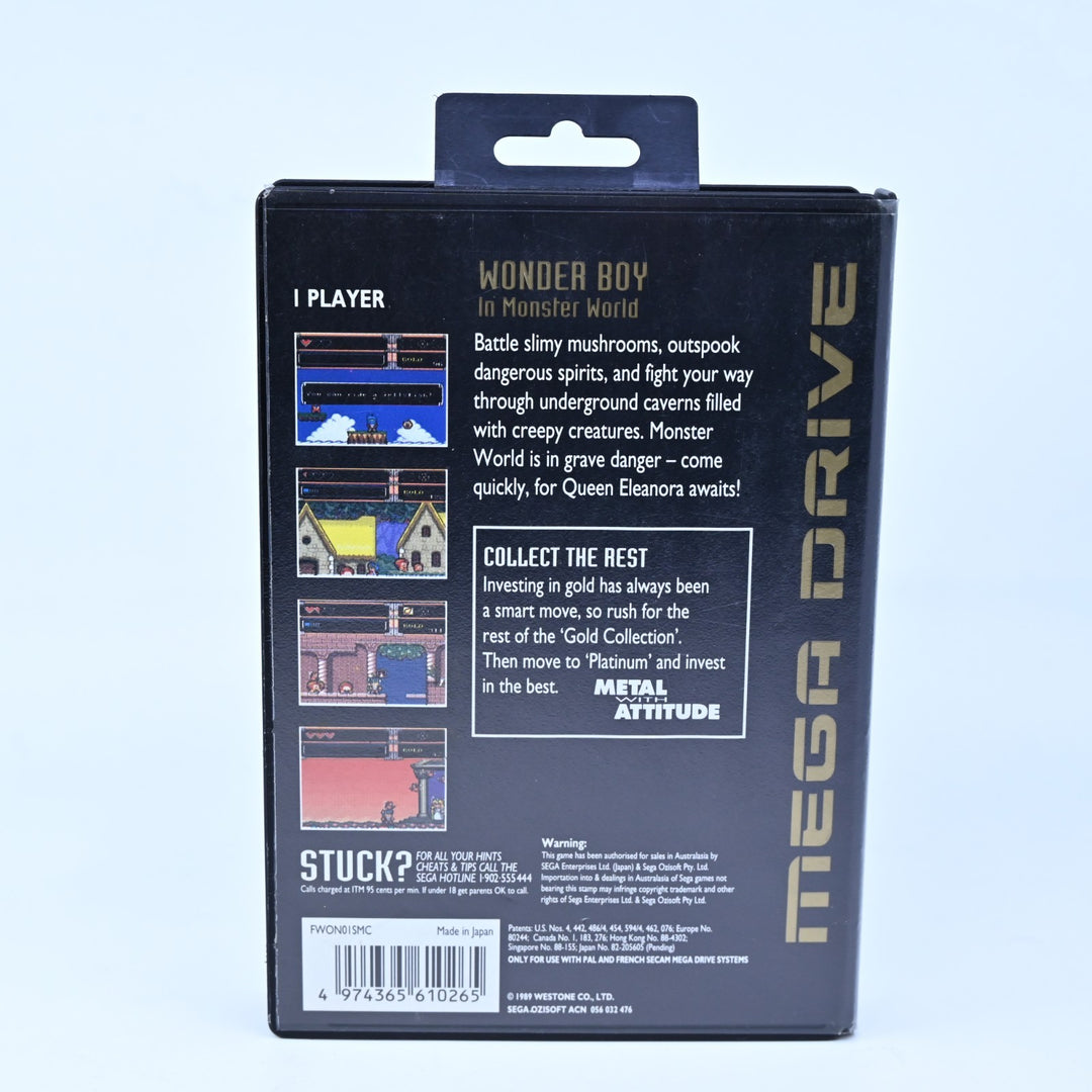 Wonder Boy in Monster World - Sega Mega Drive Game - No Manual - PAL
