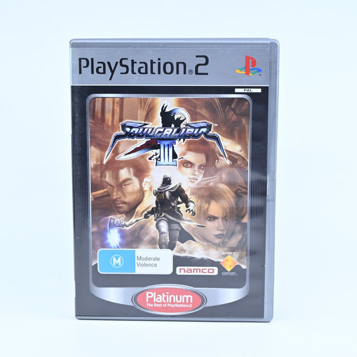 SoulCalibur III 3 - Sony Playstation 2 / PS2 Game + Manual - PAL - MINT DISC!
