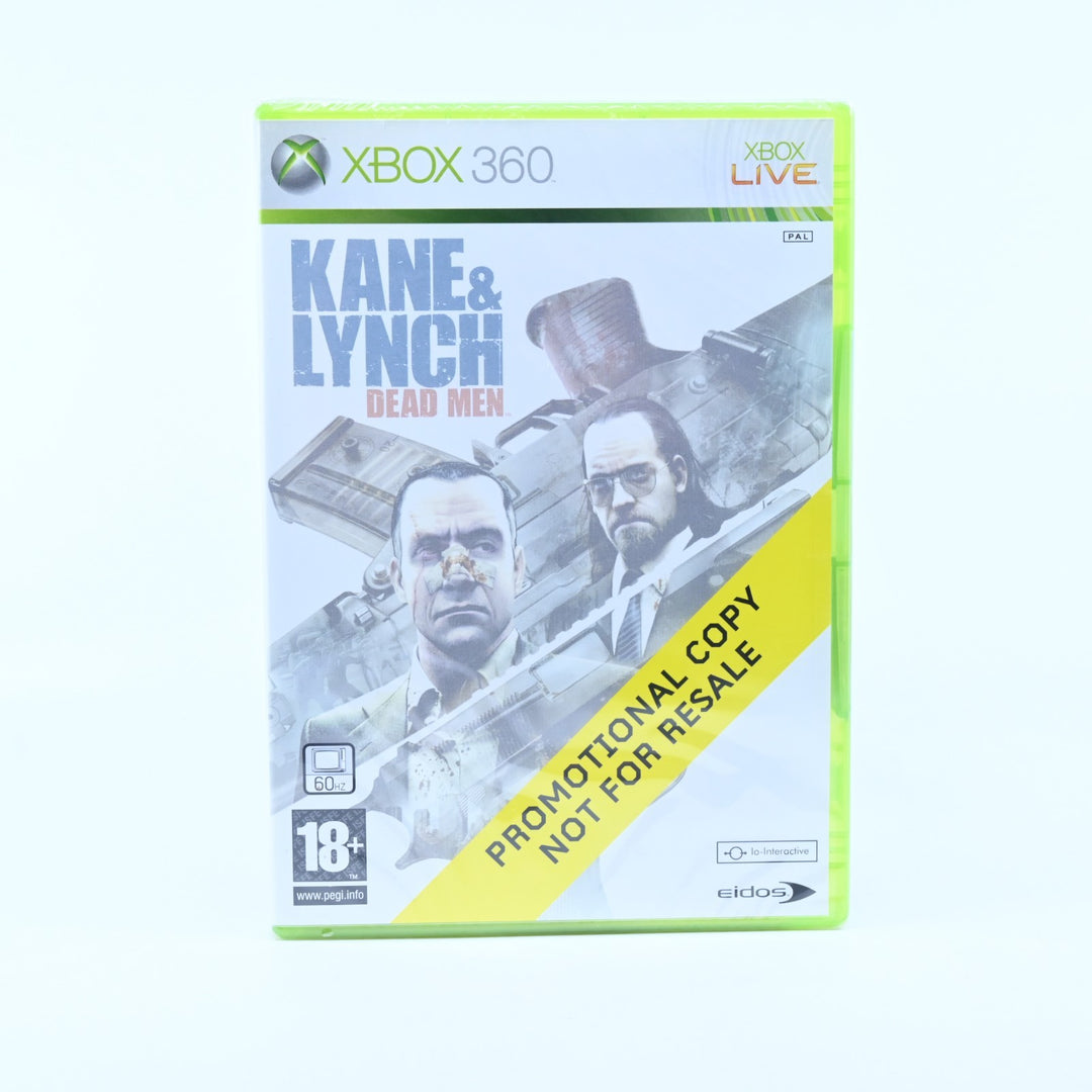 SEALED! Kane & Lynch: Dead Men - Promotional Copy - Xbox 360 Game + Manual