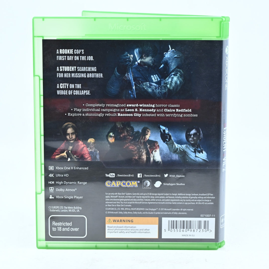 Resident Evil 2 - Xbox One Game - PAL - FREE POST!