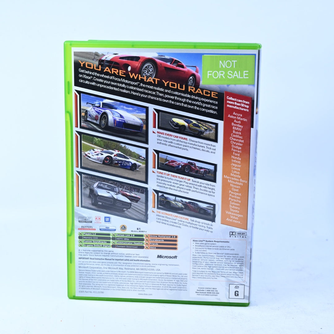 Forza Motorsport - Original Xbox Game - No Manual - PAL - MINT DISC!