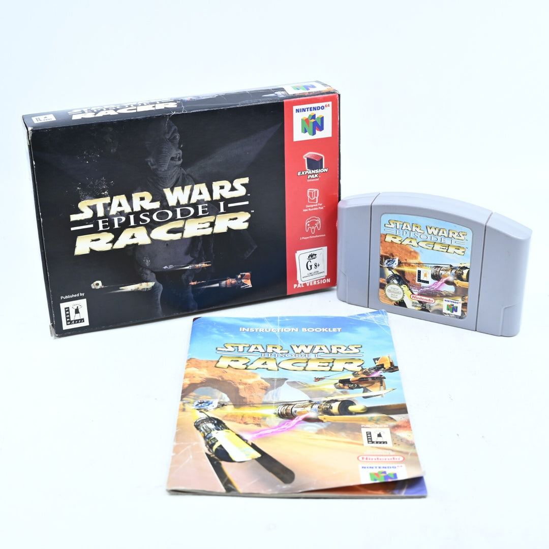 Star Wars Episode 1 Racer - N64 / Nintendo 64 Boxed Game - PAL - FREE POST!