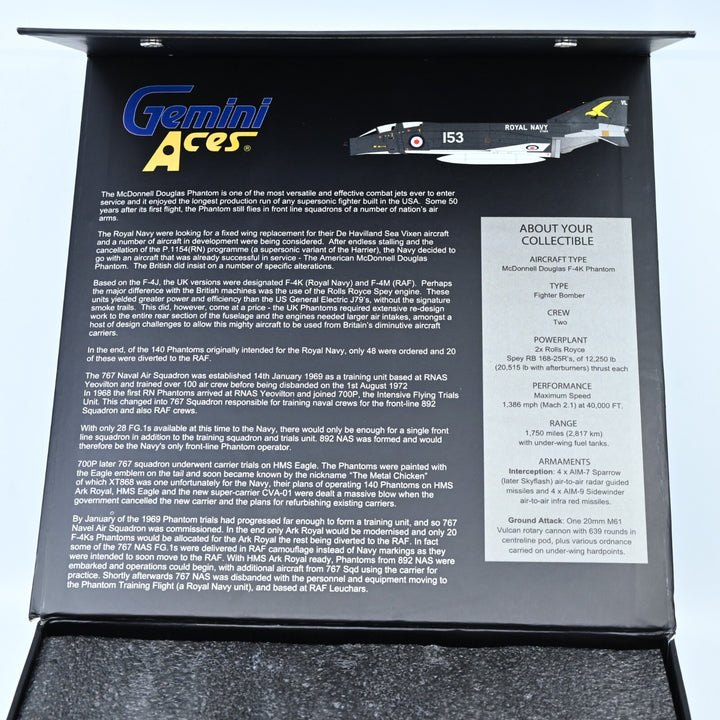 GeminiJets F-4K  Phantom II FG.1 XT868 153/VL of 767 SQN. GARNS4006 - Plane