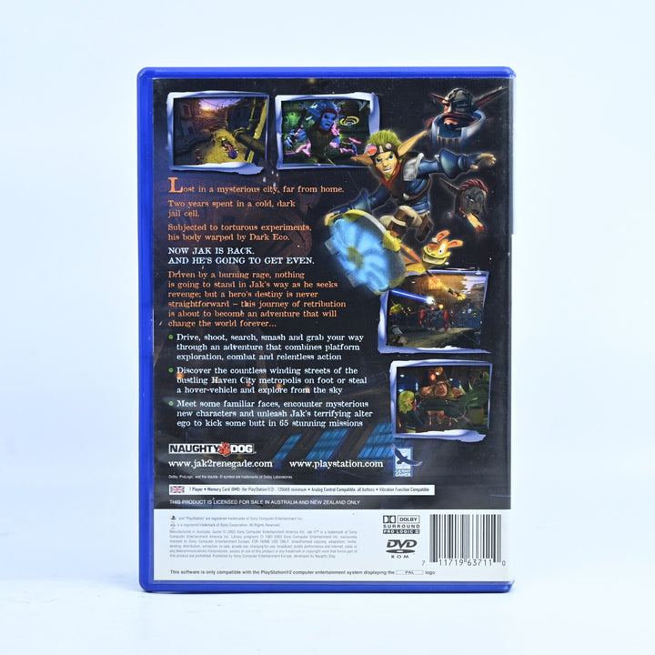 Jak II 2: Renegade - Sony Playstation 2 / PS2 Game - No Manual - PAL