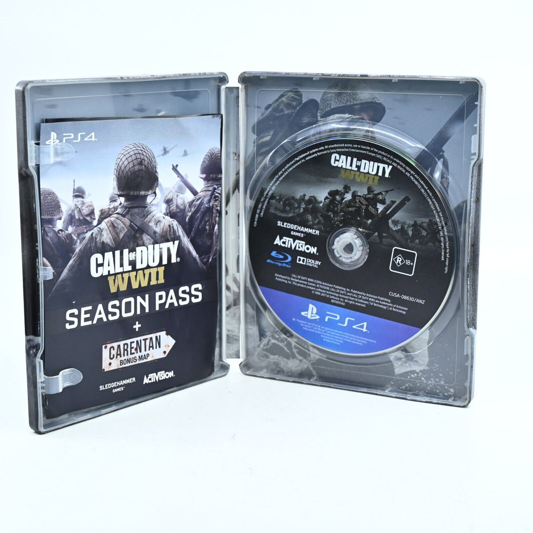 Call of Duty WWII Steelbook - Sony Playstation 4 / PS4 Game - FREE POST!