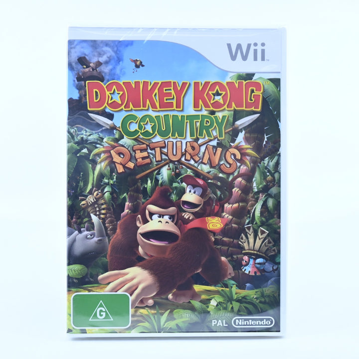 Donkey Kong Country Returns - Nintendo Wii Game + Manual - PAL - SEALED!
