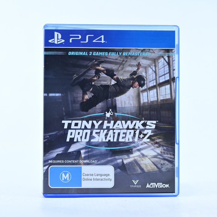 Tony Hawk's Pro Skater 1 + 2 - Sony Playstation 4 / PS4 Game - MINT DISC!