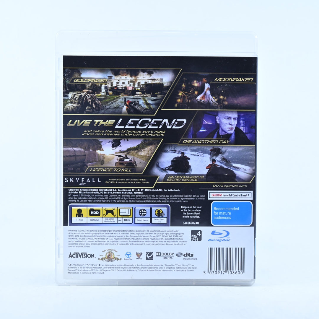 007 Legends - Sony Playstation 3 / PS3 Game + Manual - MINT DISC!