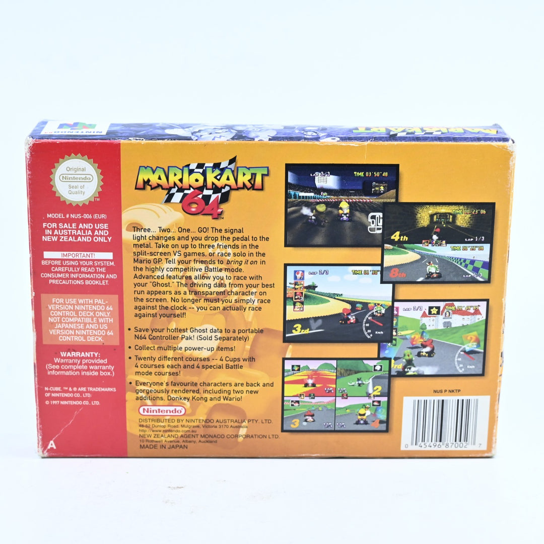 Mario Kart 64 - N64 / Nintendo 64 Boxed Game - PAL - FREE POST!