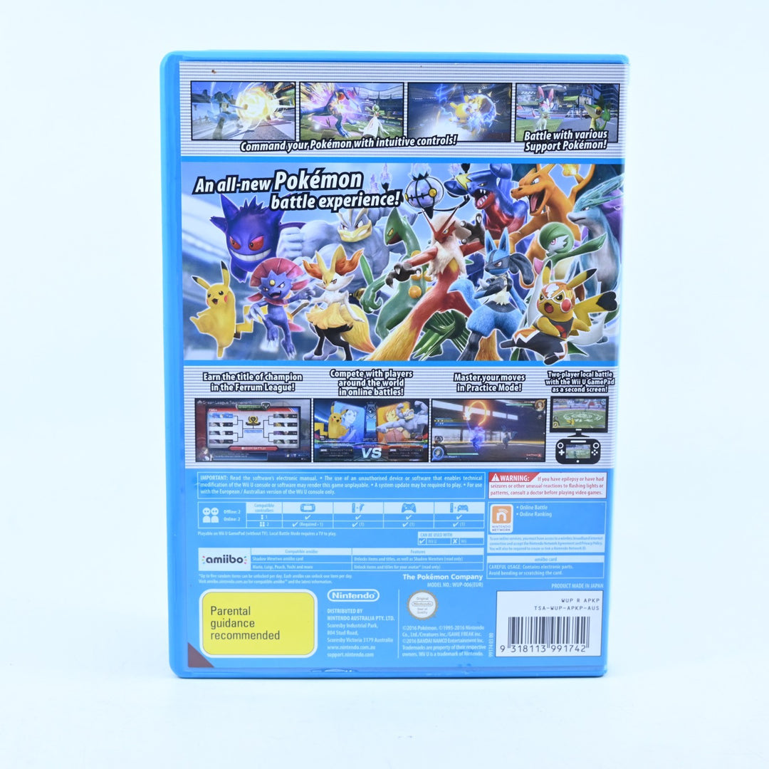 Pokken Tournament - Nintendo Wii U Game + Shadow Mewtwo Amiibo Card - PAL