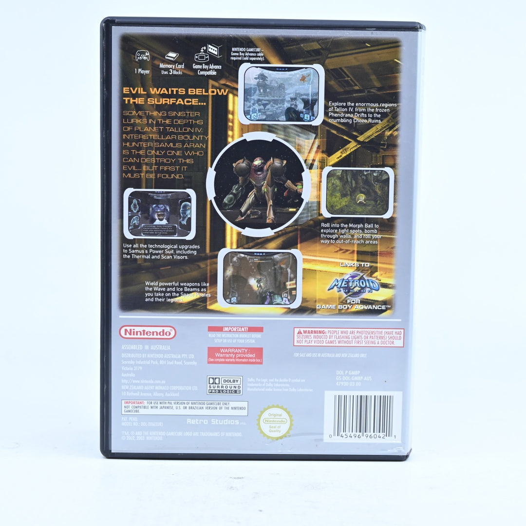 Metroid Prime - Nintendo Gamecube Game + Manual - PAL - FREE POST!