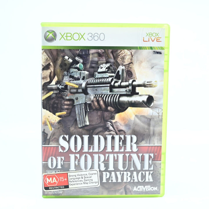 Soldier of Fortune Payback - Xbox 360 Game + Manual - PAL - MINT DISC!