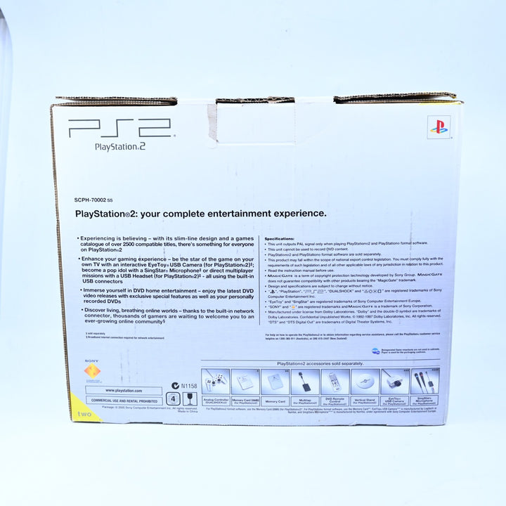 Silver Sony Playstation 2 / PS2 Slim Boxed Console - AUS PAL - FREE POST!