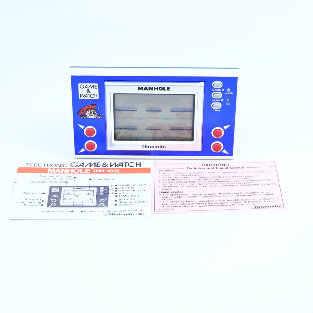 Manhole - NH-103 - Check Description - Nintendo Game & Watch Boxed Console