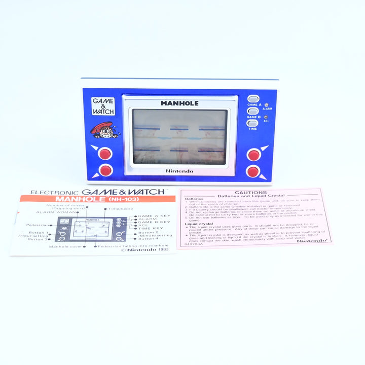Manhole - NH-103 - Check Description - Nintendo Game & Watch Boxed Console