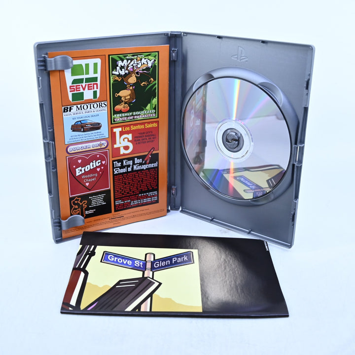 Grand Theft Auto: San Andreas - Sony Playstation 2 / PS2 Game + Manual + Map