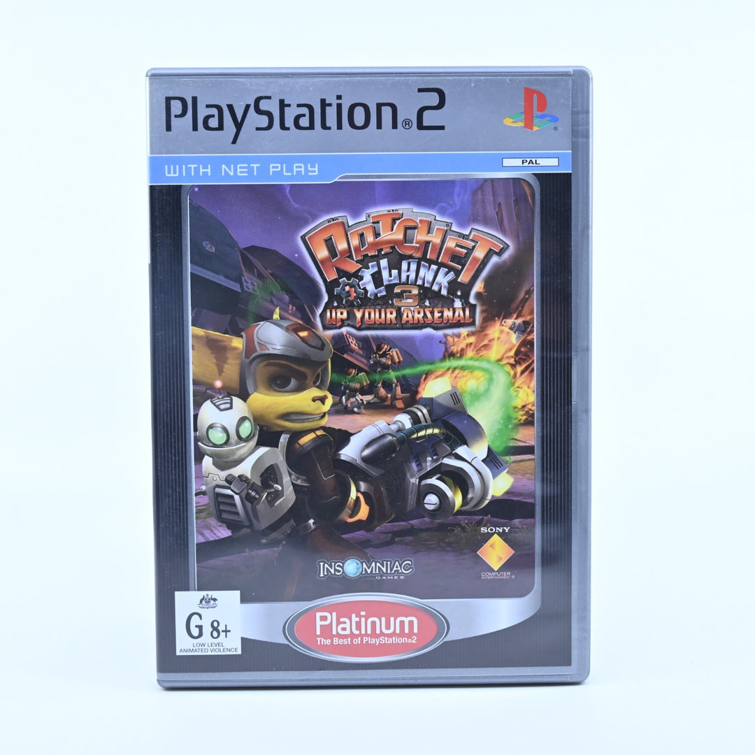 Ratchet & Clank 3: Up Your Arsenal - Sony Playstation 2 / PS2 Game + Manual