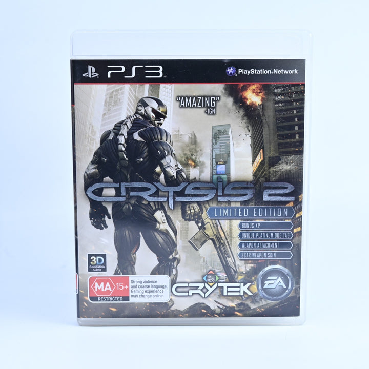 Crysis 2: Limited Edition - Sony Playstation 3 / PS3 Game + Manual - MINT DISC!