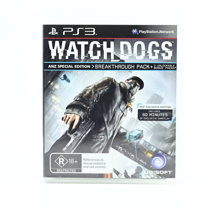 Watch Dogs ANZ Special Edition - Sony Playstation 3 / PS3 Game - No Manual