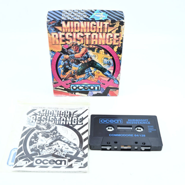 Midnight Resistance - Cassette - Commodore 64 / CBM 64 - Game - PAL - FREE POST!