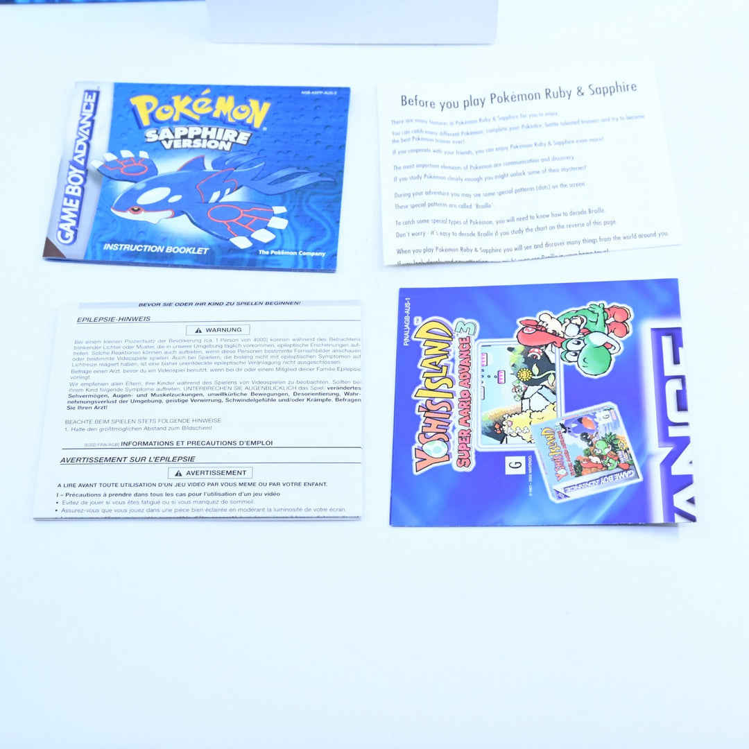 Pokemon Sapphire Version - Nintendo Gameboy Advance / GBA Boxed Game - PAL