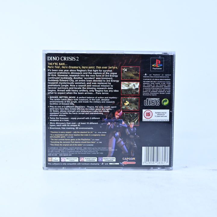 Dino Crisis 2 - Sony Playstation 1 / PS1 Game + Manual - PAL - MINT DISC!