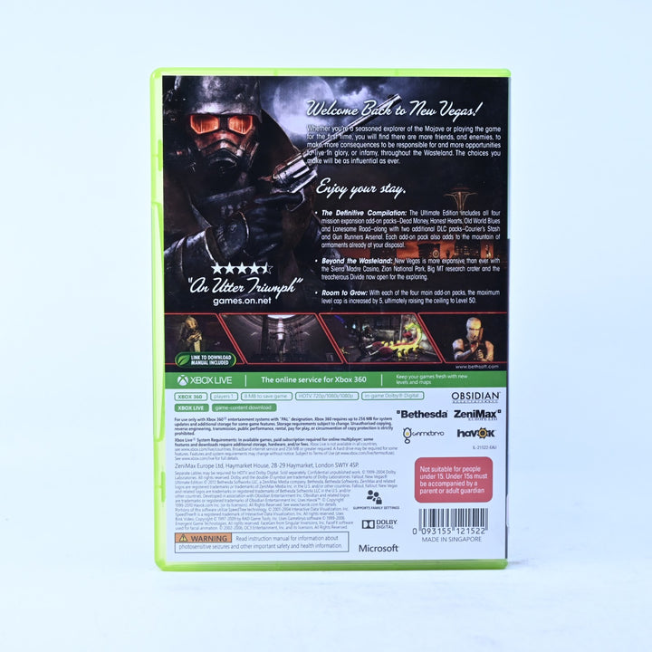 Fallout: New Vegas - Ultimate Edition - Xbox 360 Game + Manual - MINT DISC!