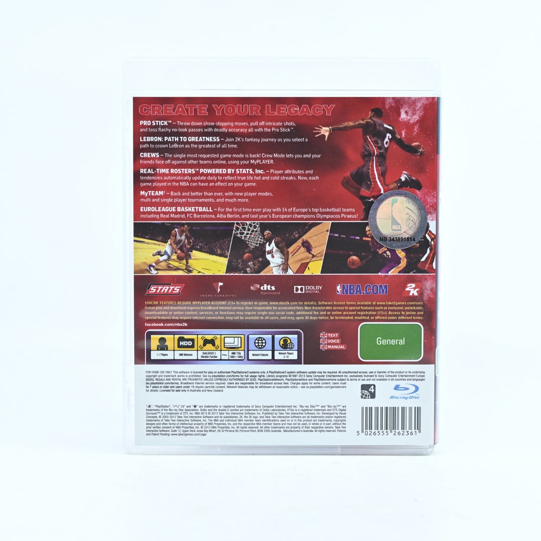 NBA 2K14 - Sony Playstation 3 / PS3 Game + Manual - FREE POST!