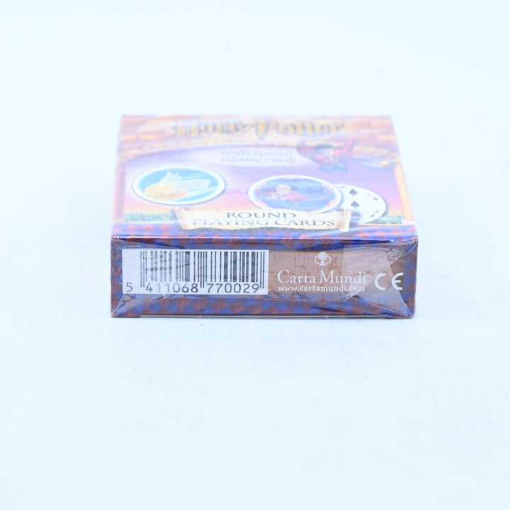 SEALED! Harry Potter Round Playing Cards - With Special Glitter Card - Toy